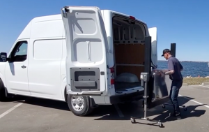 Van with liftgator removable lift-gate
